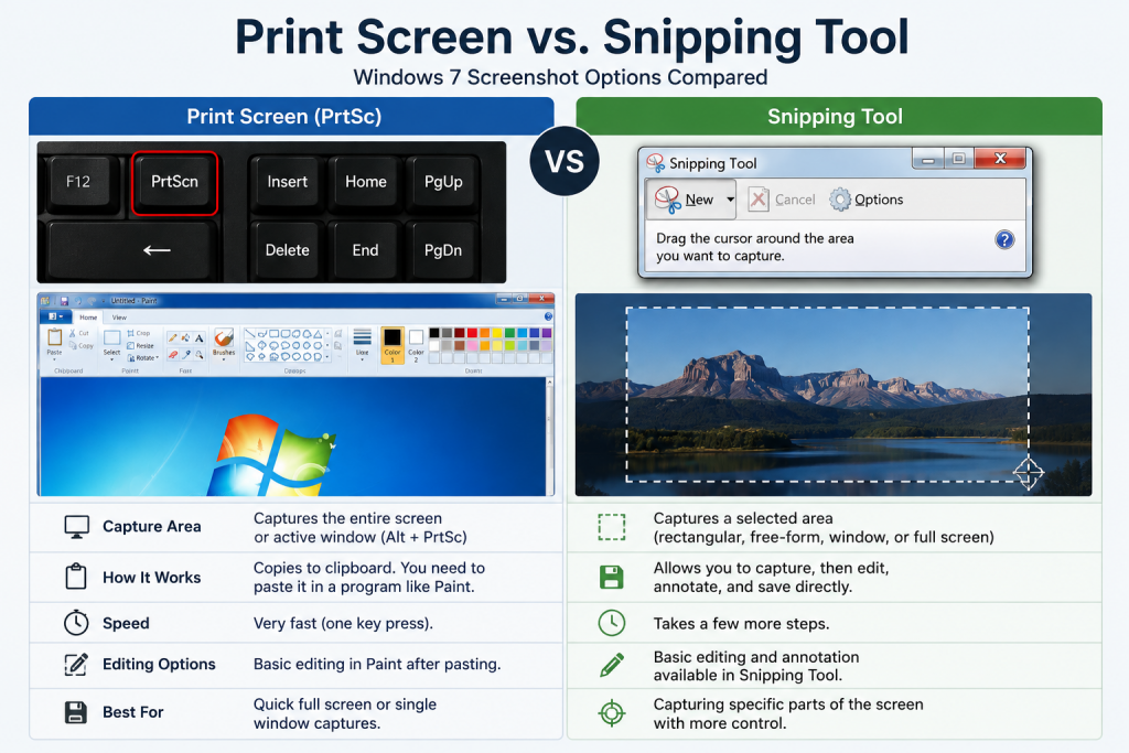 How to Screenshot on Windows 7