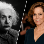 Albert Einstein and Sigourney Weaver